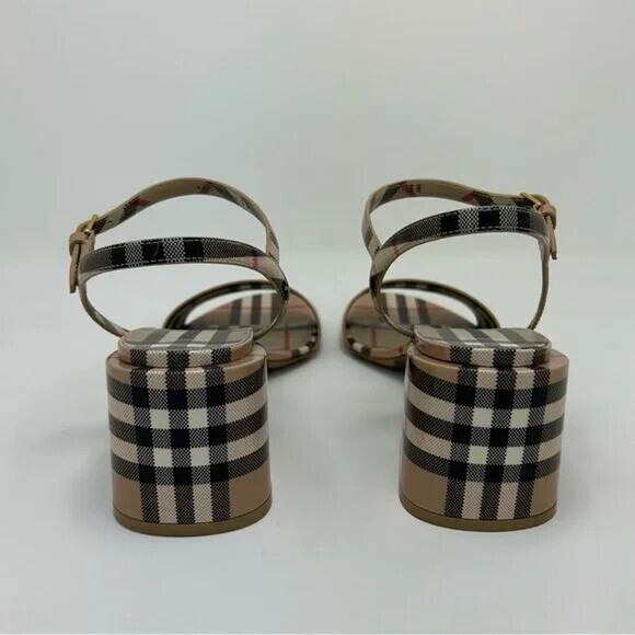 Burberry Women's Archive Check Sandals - Picture 6 of 7